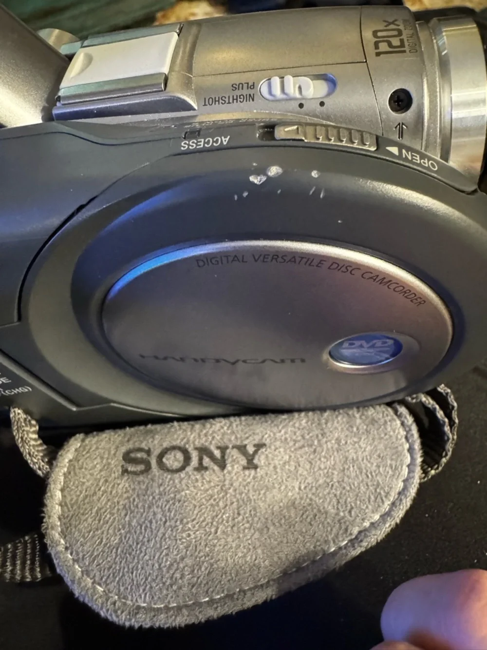 Sony Silver Handycam DVD Camcorder with Mega Pixel Branding